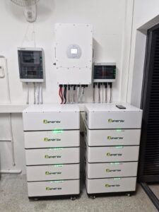 Batería doméstica instalada en garaje o pared